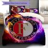 Feyenoord logo  Pattern Bedding Quilt Set Quilt Cover Pillowcase Home Decoration Birthday Gift (1 * duvet cover + 2 * pillowcase, without core)
