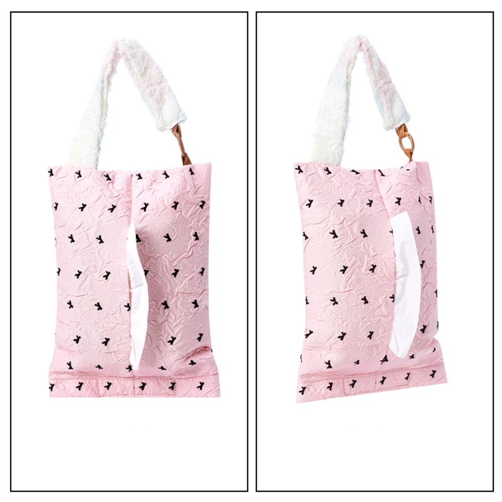 Hanging Design Car Paper Holder Portable Tissue Storage Cover Multifunctional Hanging Tissue Box