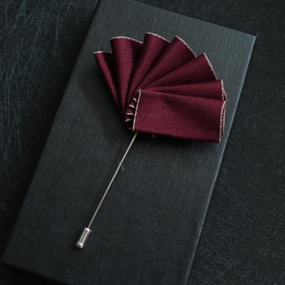 Nylon Men's Suit Pins Pocket Towel Bridegroom Dress Corsage Brooches  Wedding Jelwery Accessories