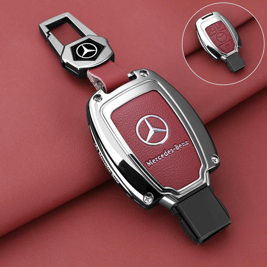 GLC GLB Car Zinc Alloy Key Case Bag Metal Key Shell For Mercedes-Benz A B C E G S V Class GLA GLC GLE GLK Vito Sprinter SL SLK