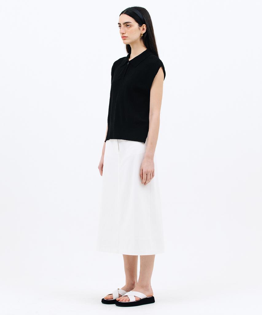 Jun By Jun K Classic A-Line Skirt_White