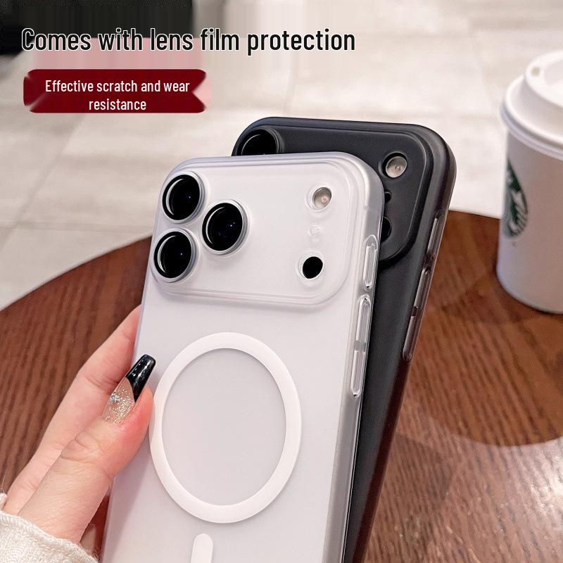 Ice Mist Frosted Ultra-thin Magnetic Mirror Case for iPhone 17 Pro Max & 17 Air