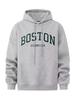 Unisex Harajuku-Style Hooded Sweatshirt for Spring & Autumn - Casual, Loose-Fit, Trendy Couple Wear