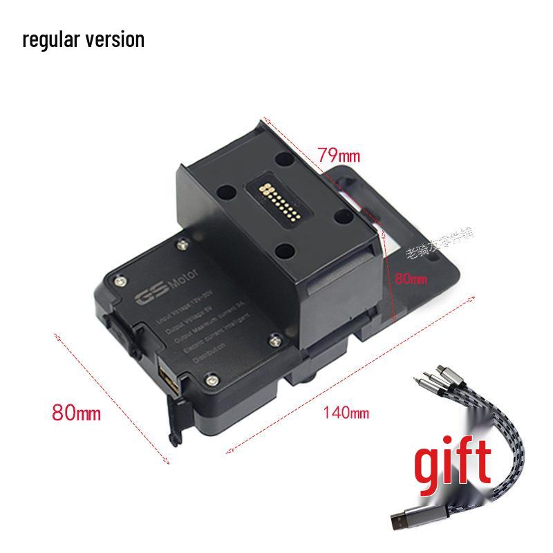 Modifizierter kabelloser Lade-USB-Handyhalter & Navigationshalterung für BMW R1200RT/R1250RT