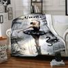 Swan Lake Ballet Dance Forest Scene Home Decorative Throw Blanket Gift For Adults T3