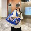 New printed large-capacity fitness bag short-distance business trip storage travel bag dry and wet separation yoga bag manufacturer wholesale