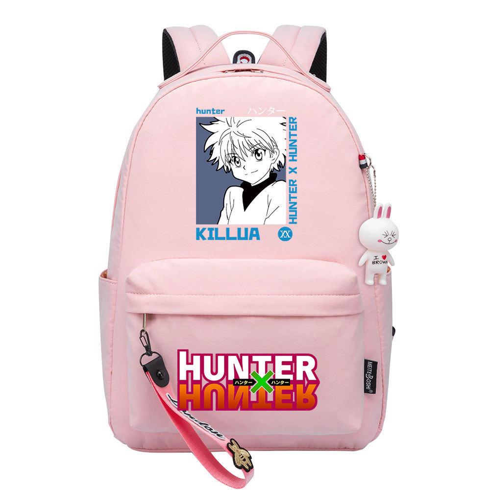 Popular Cartoon, Full-Time Hunter, Printed Schoolbag For Primary And Secondary School Students, Cute Girls' Casual Backpack.