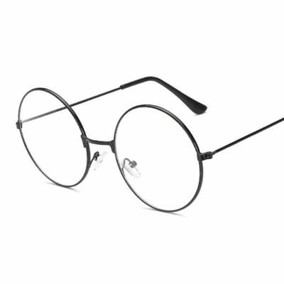 Vintage Retro Runde Kreis Metallrahmen Brille Klares Glas Brille Übersee