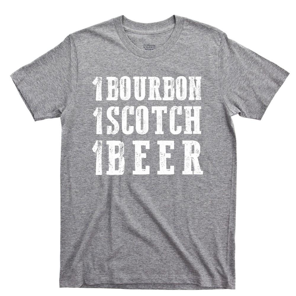 1 Bourbon 1 Scotch 1 Beer  Single Malt Whisky Whiskey Country Music Tee Unisex T-Shirt L