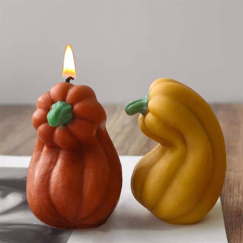 Silicone Molds Halloween Candle Molds Epoxy Resin Molds Pumpkin Castings Molds Plasters Molds for Chocolate Cake