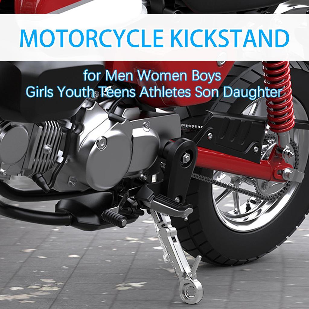 Kickstand Motorcycle Motorbik Foot Side Support Adjustable Parking Kickstand For Electric Motorbik For Men Women Boys Girls