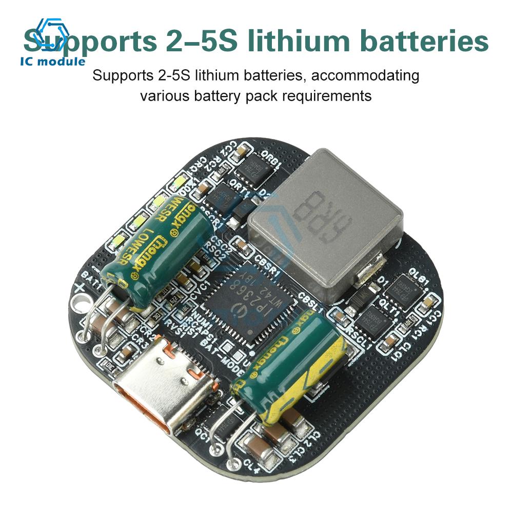 IP2368 2-5S 100W PD Bidirectional Charging Module - Buck-Boost Fast Charge/Discharge with Type-C Interface