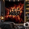 Κρεμαστή ταπετσαρία τοίχου με εκτύπωση Linkin Park, ύφασμα για σαλόνι, υπνοδωμάτιο, διακόσμηση σπιτιού
