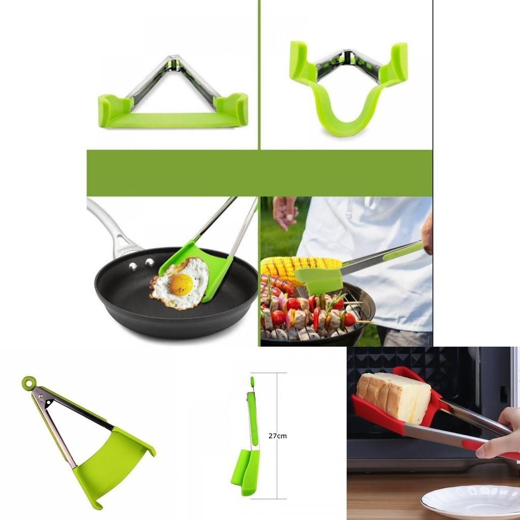 Silicone Fan-shaped Food Clip Kitchen 9 12 Inch Clamp Anti-scald Food Clip Convenient Bread Bbq Clip