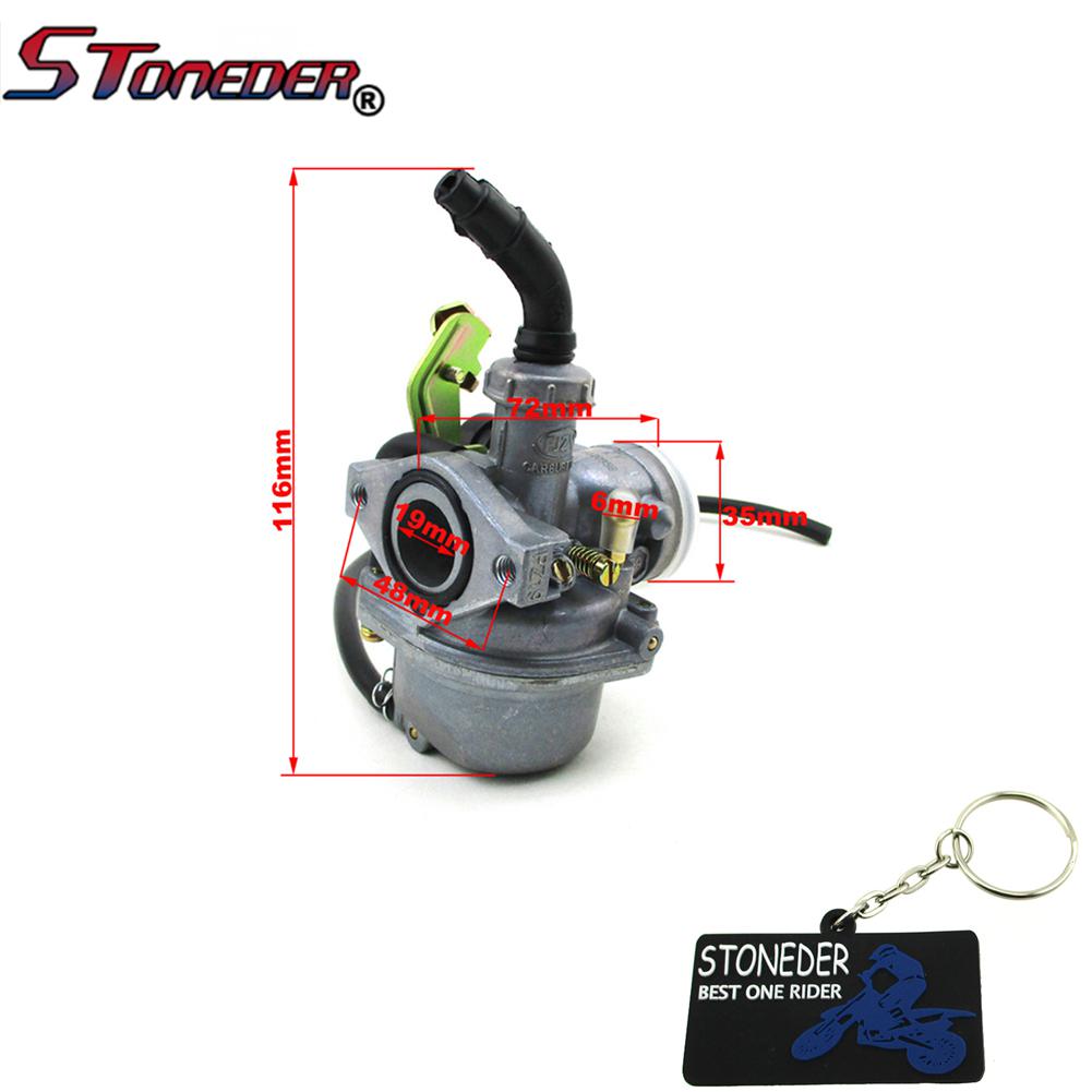 Morii New PZ19 19mm Carburetor with Hand Choke Lever Compatible with 50cc 70cc 90cc 110cc 4-Stroke ATV Carb Dirt Bike Go Kart Quad 4 Wheeler Pit Bike Morii New PZ19 19mm Carburetor with Hand Choke Lever Compatible with 50cc 70cc 90cc 110cc 4-Stroke ATV Carb Dirt Bike Go Kart Quad 4 Wheeler Pit Bike