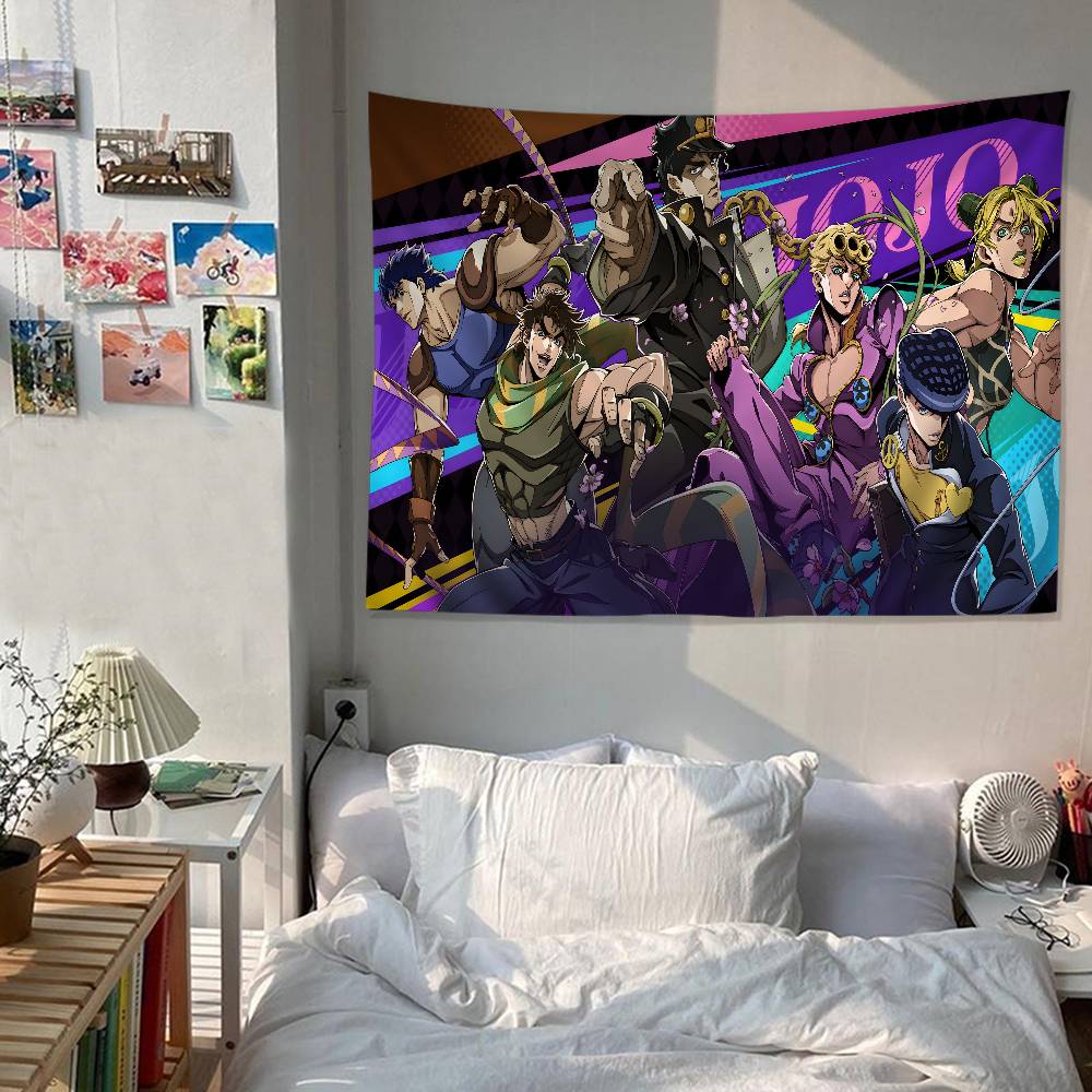 Anime JJojoS BBizarre AAdventure Cartoon Tapestry Wall Hanging Decoration Household Home Decor
