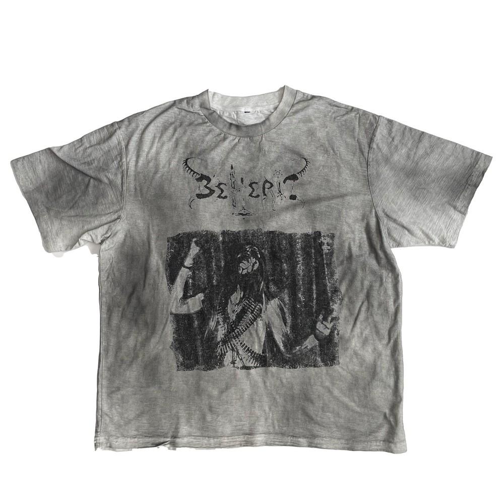 Beherit Tshirt Black Metal Shirt War Metal Band Tee Vintage Style Shirt Unisex T-Shirt XL