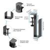 M-Modern-Table Sides Laptop Rack Charging Cooling Stand Tray Desk Organizer Storage Holder For Pad Under Desk Management Tray