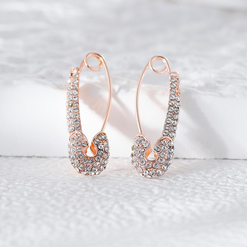 Colorful Geometric Elegant Rhinestone Earrings Perfect For Any Outfit