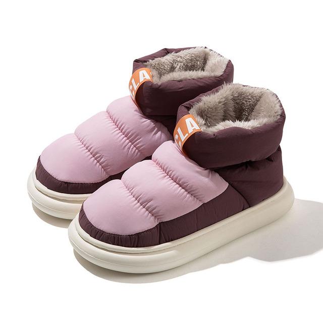 Lightweight Indoor Winter Slippers Women Boots For Waterproof Non -Slip Home Cotton Men Casual Ankle Warm Couple Shoes
