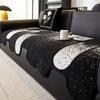 2024 New French High-end Straight-breasted Leather Sofa Cushion, Universal In All Seasons, Special-shaped Irregular Non-slip Seat Cushion Cover