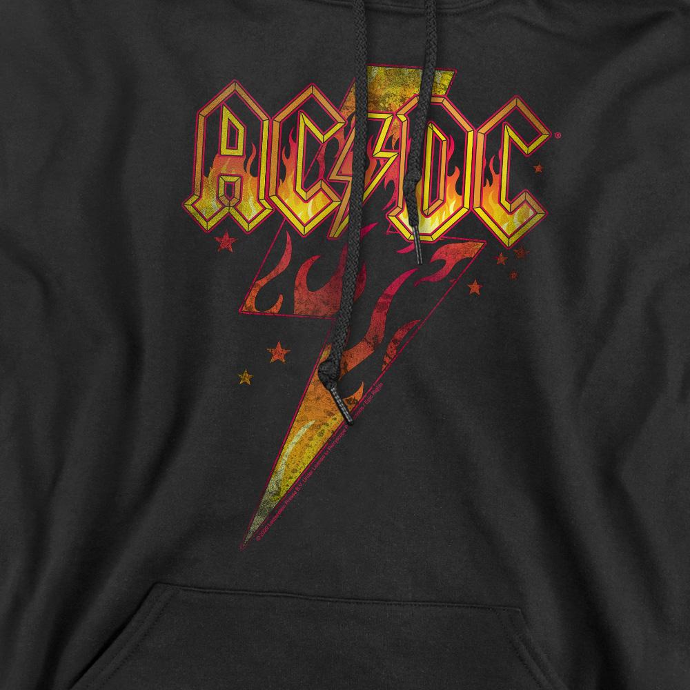 AC/DC Mens Fire Bolt Hoodie