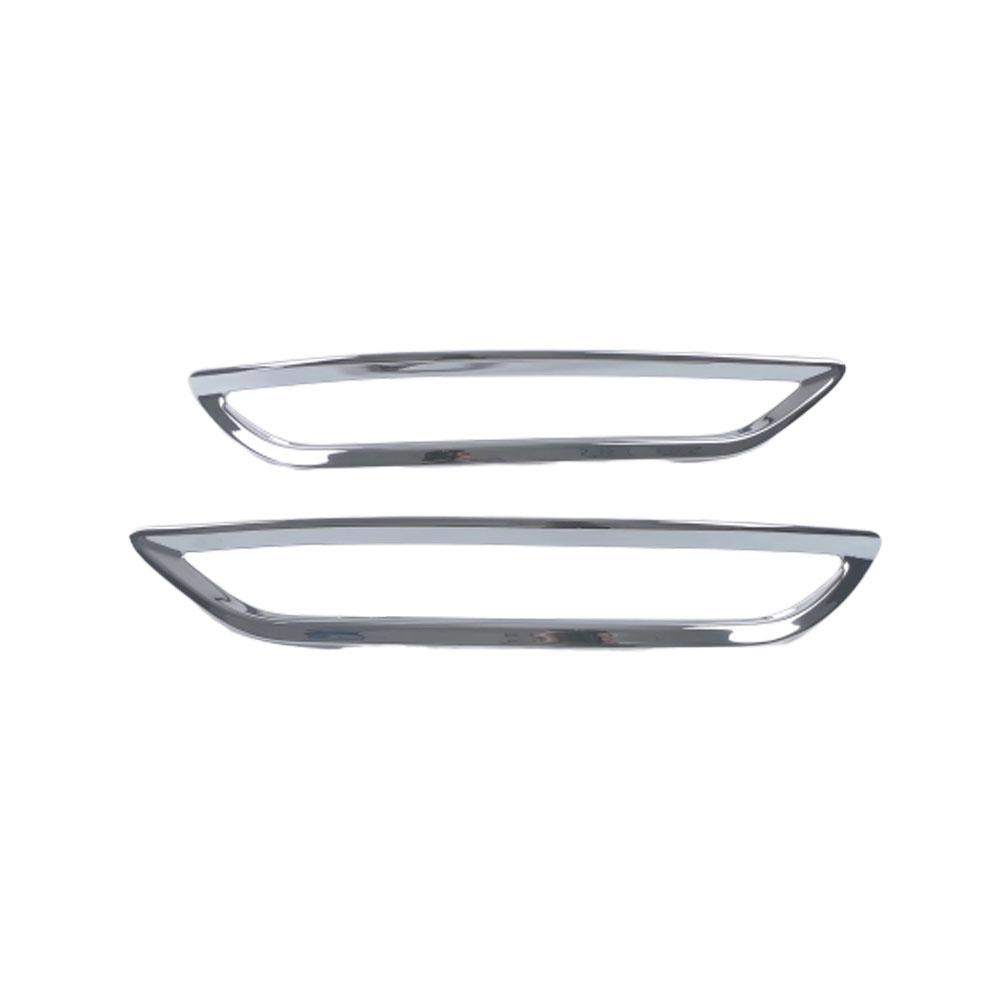 For VW Volkswagen Teramont Atlas 2024 Rear Fog Light Lamp Cover Trim ABS Chrome Car Styling Eyebrow Accessories
