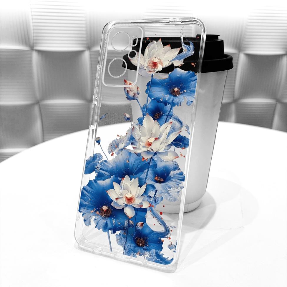 For Realme 9i 4G Case RMX3491 Transparent Cute Cat Fashion Butterfly Funny Painted Casing For Real me 9i 4G Cover