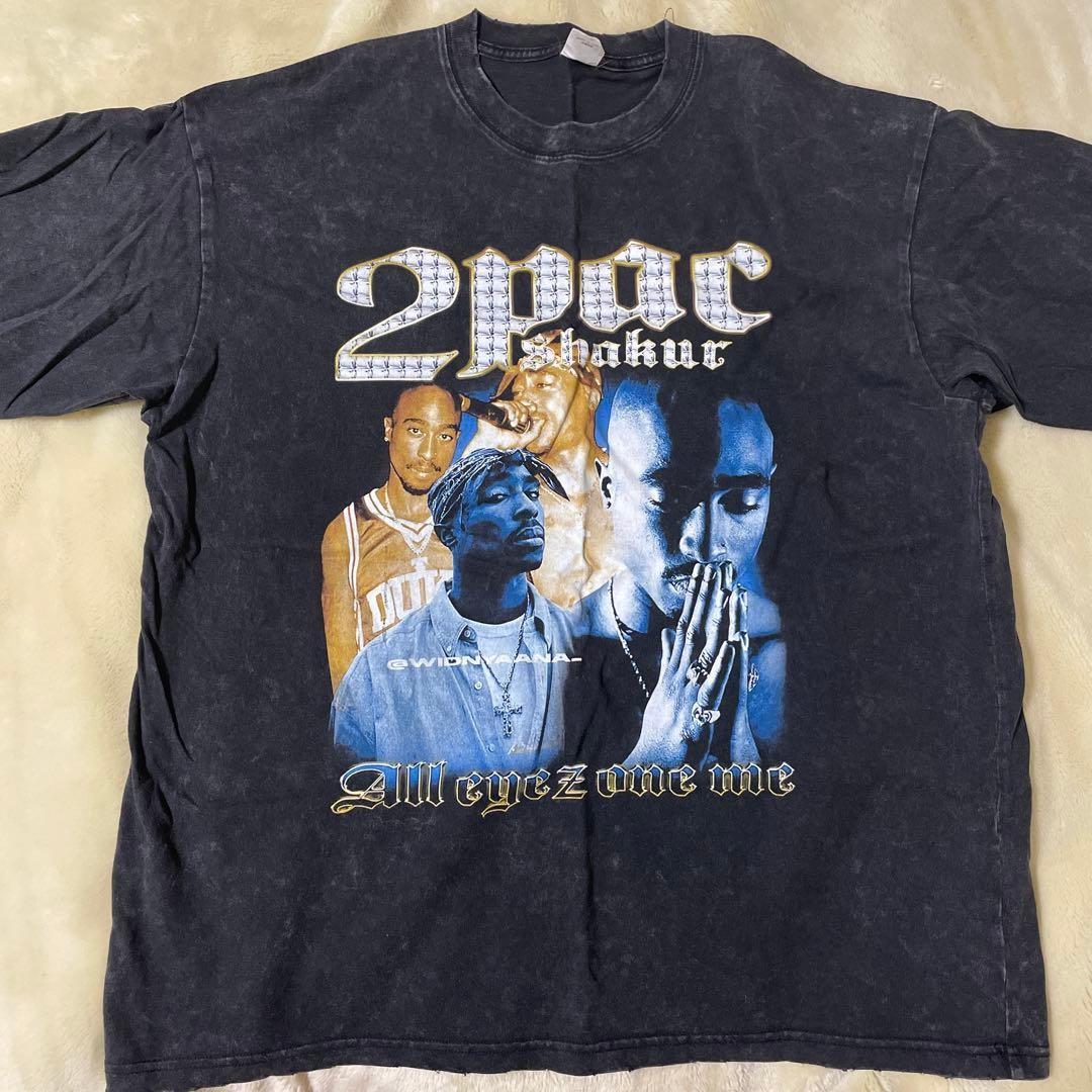 2pac Graphic T-Shirt XL Dark Gray L