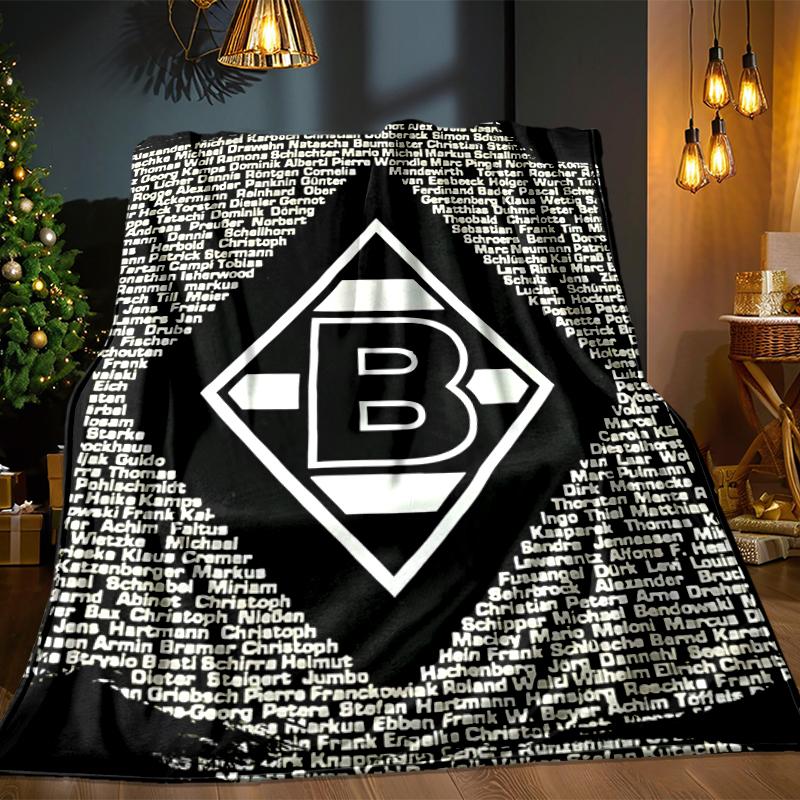 Coperta Borussia Verde Nera Leggera Coperta Ideale per il Letto Perfetta per Viaggi, Campeggio, Soggiorni, Uffici, Divani, Regalo di Natale per Fan