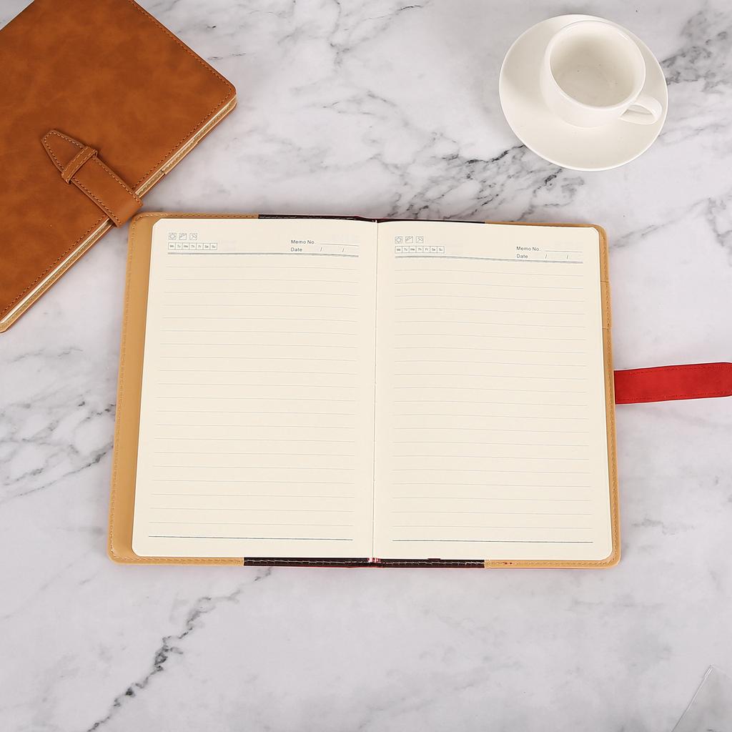 School Notebook 200 Pages Leather Cover Sewing Binding School Supplies A5A6 Hardcover Diary Leather Diary