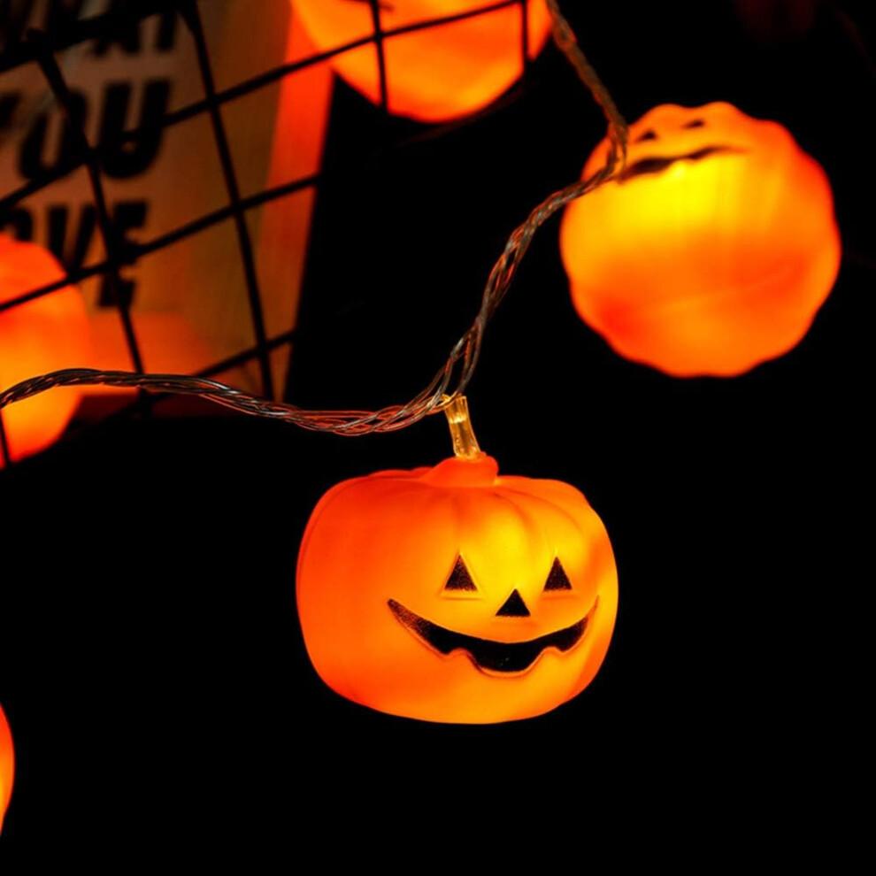 Halloween fairy lights, pumpkin fairy lights, battery operated, 30 LED fairy lights, outdoor Hallowe