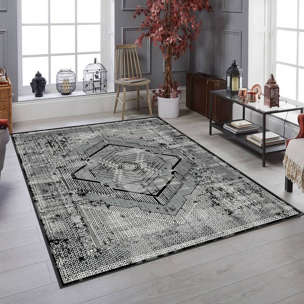 

Mosimoso Home H251 Digital Printed Dot Sole Carpet 50x80 cm серый