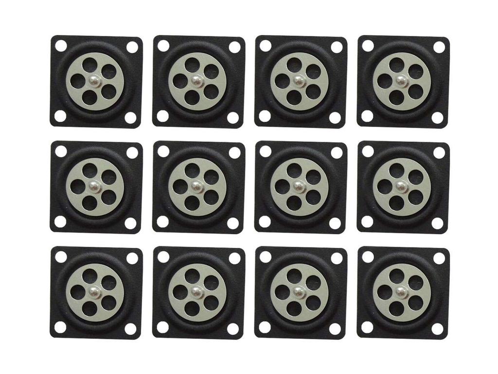 Carburetor Metering Diaphragm Assembly Suitable for TK Carburetor Kawasaki TH48 (Pack of 12)