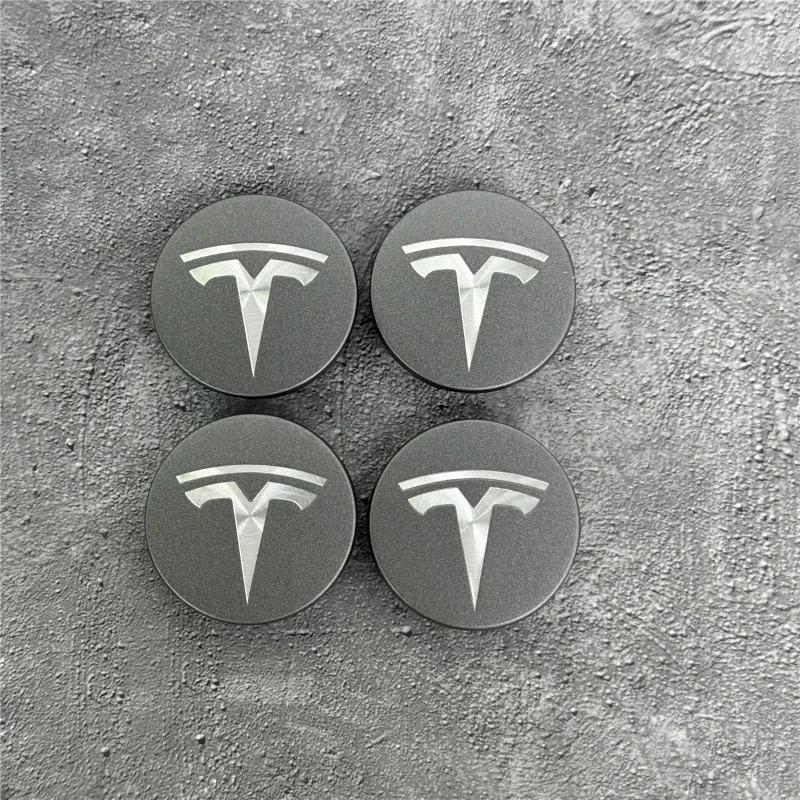 4pcs/set 56mm Tesla Model 3 Model Y Original Covers Hub Caps Wheel Center Caps for Tesla Model Y X S Original Auto Accessories