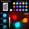 1/6 Pack Swimming Pool Floating Lights IP68 Waterproof LED Spherical Pool Light Luminous Ball Outdoor Garden Party Wedding Decor