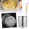 Stainless Steel Colander Noodle Dumplings Vegetable French Strainer Sink Basket Fries Tools Spaghetti Kitchen Fryer Mesh W7A8