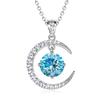 Sterling Silver Moissanite Necklace for Women High-end Design Pendant Niche Smart Clavicle Chain Female Fine Jewelry