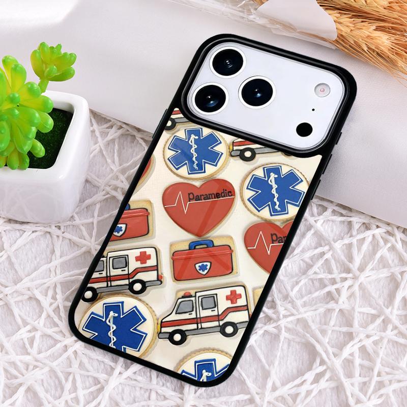 

Чехол для iPhone 17 Air 16 15 11 12 14 13 Pro Max Звезда жизни для экстренной медицинской помощи, противоударный чехол iPhone 15