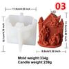 3D Jesus Family Resin Silicone Mold DIY Virgin Mary Aroma Plaster Candle Making Creative Jesus Family House Modeling Mold
