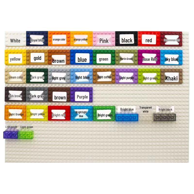 50G Min Order: Compatible MOC Building Blocks, High-Quality 88393, 1x2-5 Slotted Square Brick