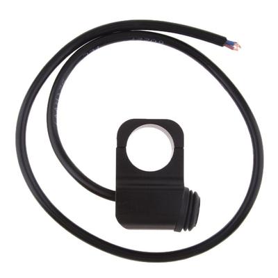 Waterproof 25mm 1 Inch Bike Handlebar Headlight ON/OFF/ON Switch Black