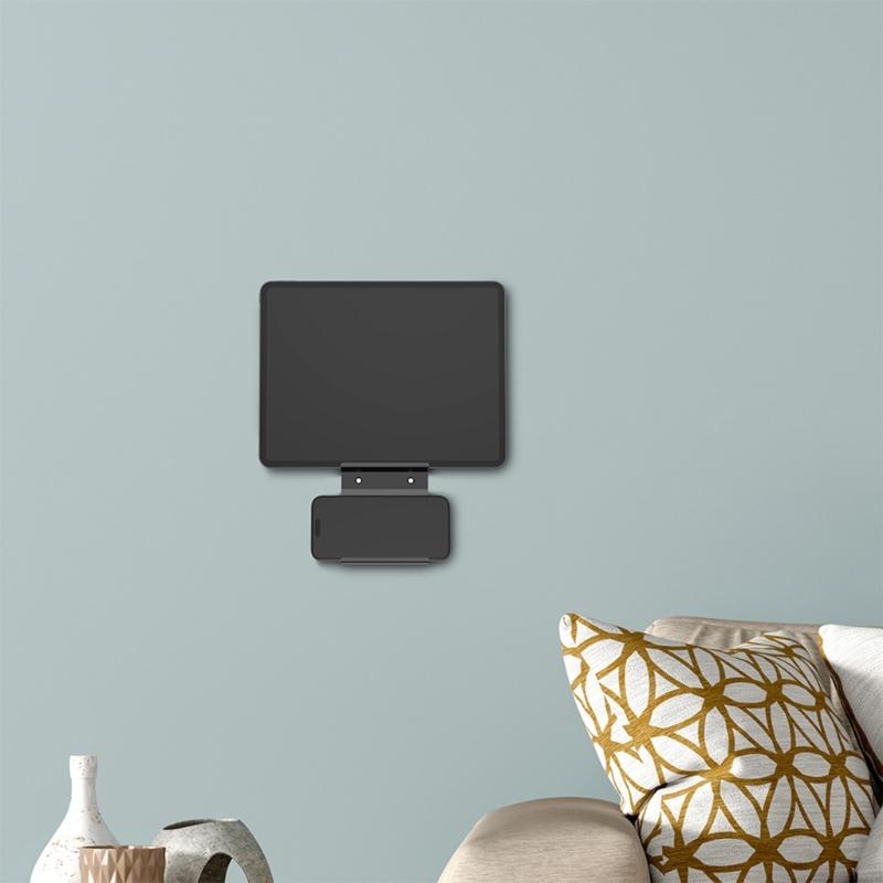 Metall-Handy-Wandhalterung Halter Platzsparendes Design Breite Kompatibilität für Geräte bis 22 mm für Küche Badezimmer Büro