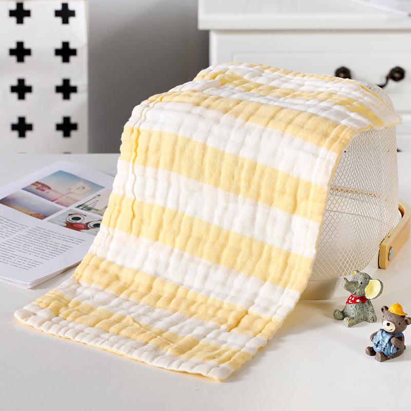 6-Layer Cotton Gauze Baby Towel & Bib Combo