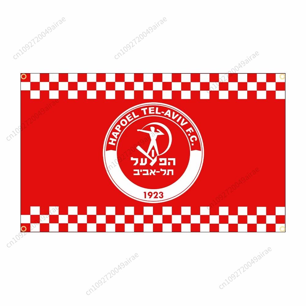 90X150CM Israel Hapoel Tel Aviv Stadt Fußballwettbewerb Flagge Polyester Gedrucktes Banner Dekor Dekoration Garagenfahnen Wandteppich