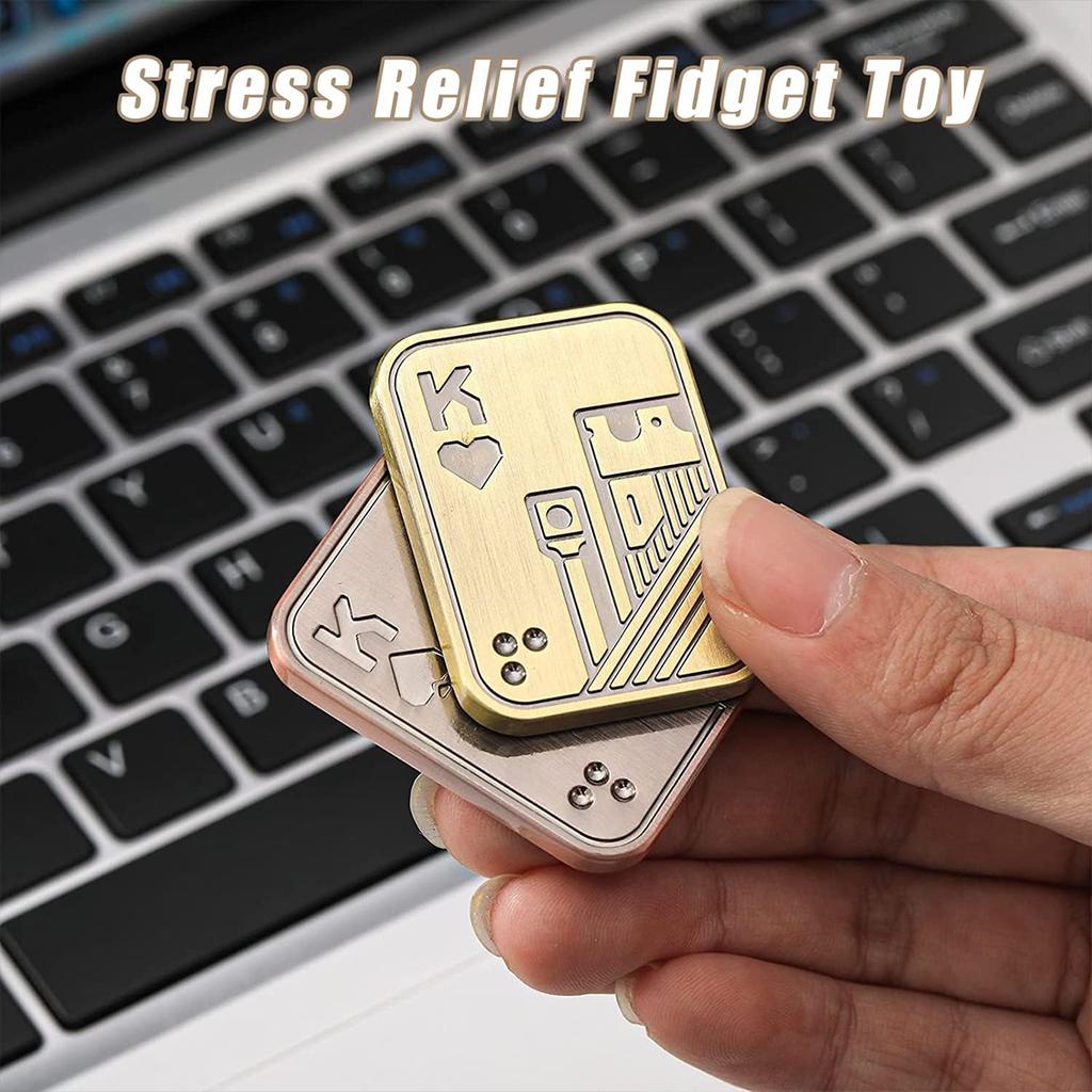EDC Push Slider Metal Fidget Toy Anti Stress Toys for Adults Finger Spinner Poker Relieve Anxiety Toy Portable Pop Magnetic