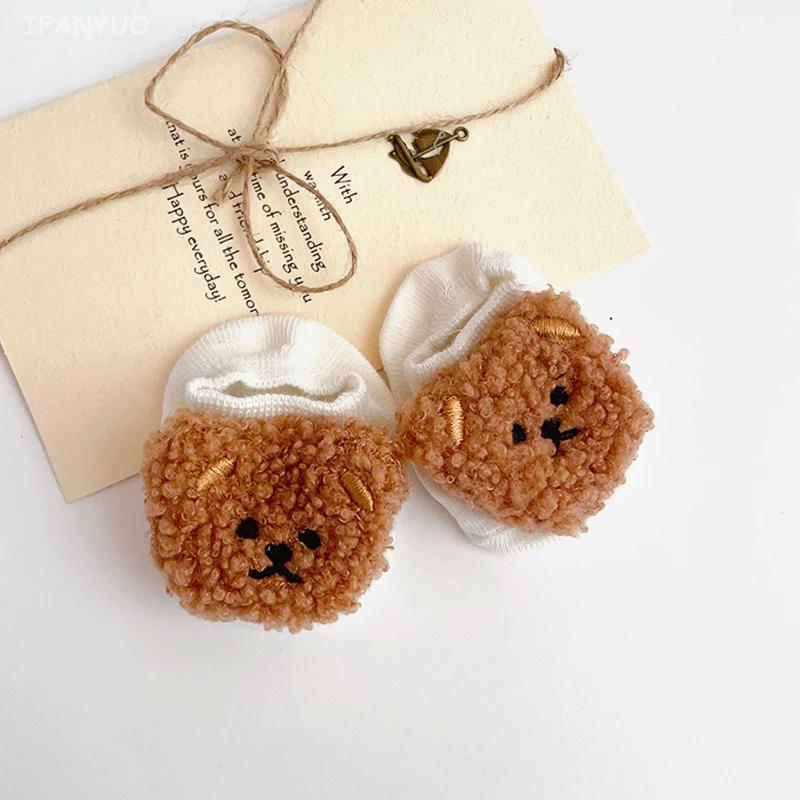 New Kids Boys Girls Short Socks Newborn Baby Cartoon Bear Sock Children Soft Boat Socken Cute Infant Socken Toddler Accessories