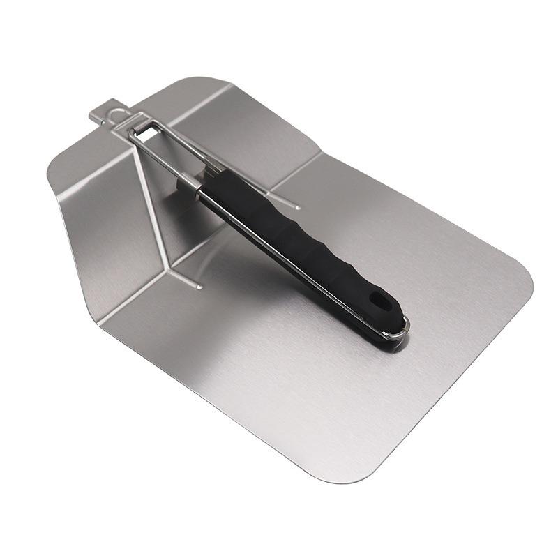 Stainless Steel Pizza Spatula with Foldable Handle Pizza Lifter Transfer Tool Non-Stick Multi-function Kitchen Utensils