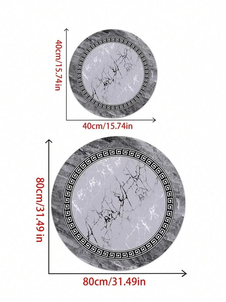 European pastoral style comfortable round carpet Colorful floral bohemian farmhouse decorative Rugs Bathroom anti-slip door mat