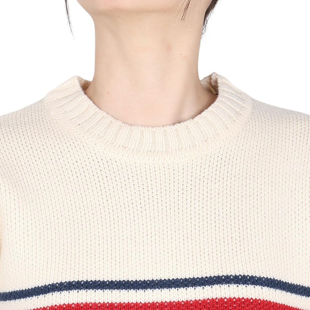 Chums College Knit Crew Top In White Women's